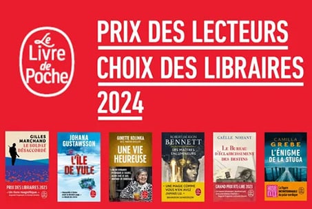 Le Livre de Poche dévoile les lauréats du Prix des lecteurs et du Choix des libraires 2024